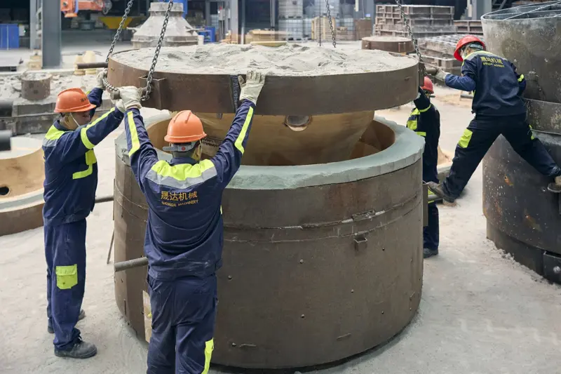 Close the mould box